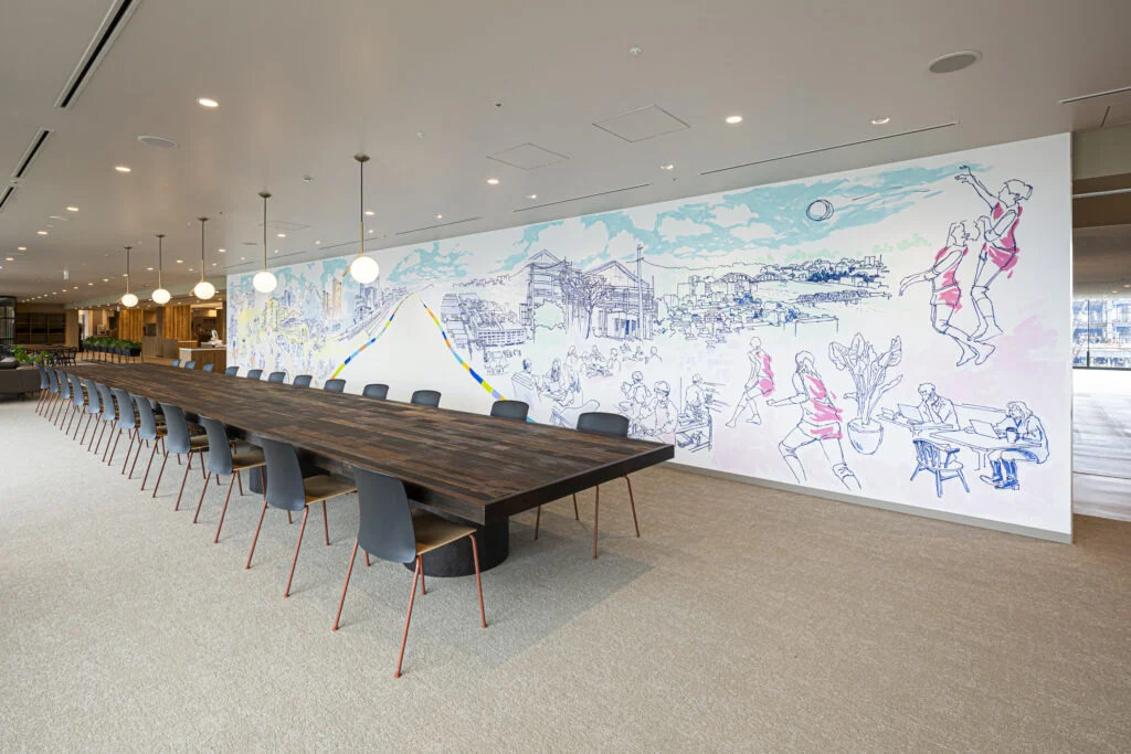 NEC社員食堂アート